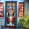 thumbnail image 5 of Horivan 1 Packs Christmas Door Curtain Waterproof Polyester Holiday Decor with Hanging Loops for Indoor Outdoor Home Storefront Seasonal Party Photo Backdrop Decoration, 5 of 6