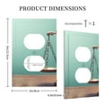 thumbnail image 3 of KLL Vintage Brass Balance Scale Pattern Electrical Outlet Covers, 3" x 5" 1 Pack Electric Receptacle Plug Covers for Decorator Receptacle Outlet & Switch-Style S, 3 of 6