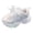 White, variant on WXFAZCVU Girls Light Up Sneakers Round Toe Soft Soled Casual Outdoor Lightweight Shoes Size 5.5