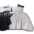 thumbnail image 1 of KASENTEX Quilt Mini Set-Stone Washed-Super Soft Bedspread-Light Weight-White Down Alternative Microfiber Fill-Machine Washable-Solid Colors, 2 King Shams, Ivory, King + 2 King, 1 of 5
