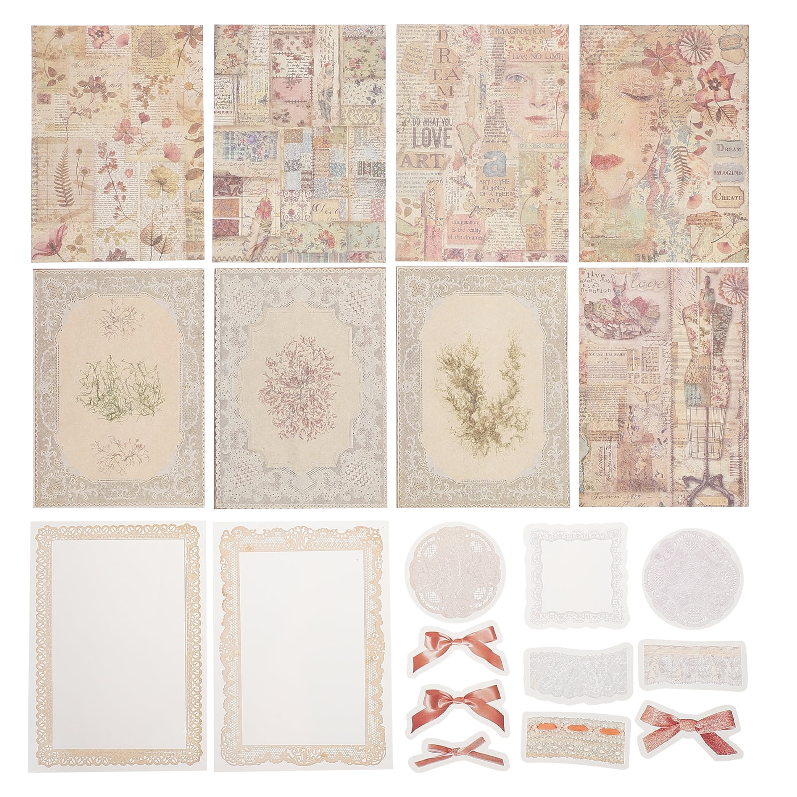 Stickers Sticker Scrapbook Paper Diy Gift Vintage Flower Supplies