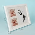 thumbnail image 2 of Graflsoa Baby Hand & Footprint Keepsake Frame Set - Newborn Memory Gift with White Frame & Red Ink Pad, 2 of 6
