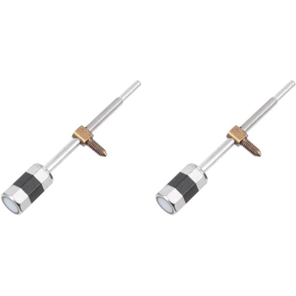 HUGFEGWE 2pcs Violin Bow Screw Violin Bow Screw and Eye Nickel violin bow eyelet Violin Bow Screw Replacement Metal Copper Viola CJB91-100228