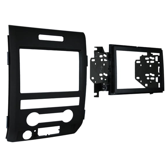Metra 95-5820B Aftermarket Double DIN Radio Installation Kit is designed to fit 2009 through 2014 Ford F-150 trucks