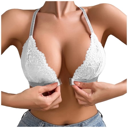 KANG Fashion Women s Elegant Thread Lingerie Bra For With Lacy Trim Push Up Backless Design Seductive Intimatewear For Enhanced Cleavage White S
