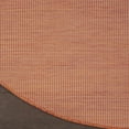 thumbnail image 2 of HomeRoots 522587 6 ft. Rust Power Loom Round Area Rug, 2 of 8