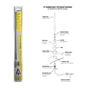 Scosche RMA900 Universal 13” Rubber Mast Car Radio Antenna Fits Domestic and Import Vehicles