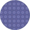 thumbnail image 1 of Ahgly Company Indoor Round Patterned Deep Periwinkle Purple Area Rugs, 6' Round, 1 of 6