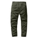 thumbnail image 3 of Pantalones cargo para hombre Pantalones cargo rectos con múltiples bolsillos y botones a la moda informales lisos Odeerbi ODB-5, 3 of 6