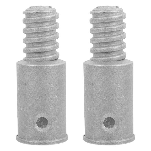 Raindrops 2Pcs Metal Threaded Pole Adapter for Home Mop and Broom Handle Repair Kit
