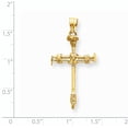 thumbnail image 2 of 14K Yellow Gold Polished Nail Cross Pendant, 2 of 2