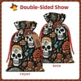 thumbnail image 3 of ZICANCN Christmas Gift Bags, Death Skeleton Warrior Reusable Fabric Drawstring Storage Bags with Drawstring, Medium Size, 3 of 7
