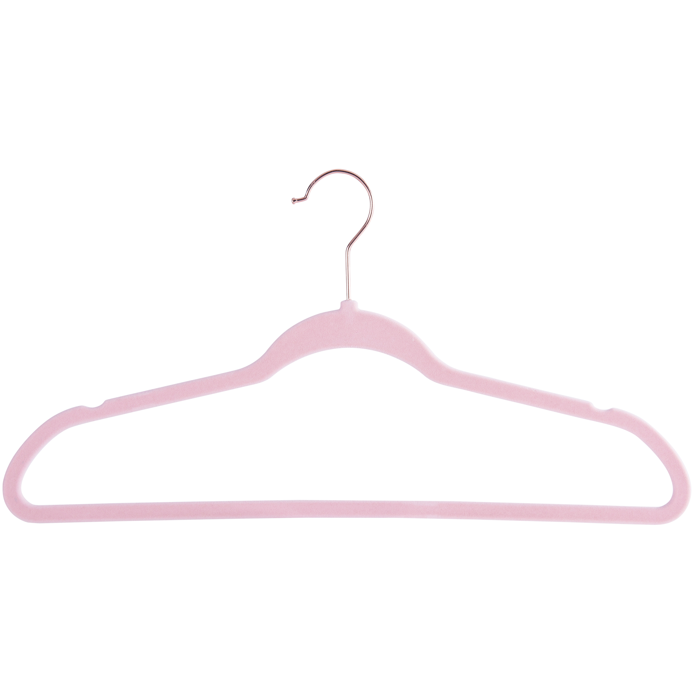 Discontinued-Better Homes & Gardens Nonslip Ultra Slim Flocked Suit Hangers, Pink, 90 Pack - image 4 of 4