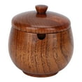thumbnail image 2 of Wood Condiment Jar, Spice Jar Classic Flip Top Easy To  Dustproof  For Sugar For Kitchen Lacquer, 2 of 8
