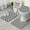 Black And White, variant on Multi Color Checkerboard Checkered Pattern Bathroom Rugs Sets 3 Piece,Toilet Cover Set,Absorbent Non Slip Bathroom Mats Sets with U-Shaped Contour Rug Toilet Rug Set