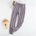 thumbnail image 1 of Pantalones holgados de algodón de verano para hombres y mujeres, pantalones de pijama de crepé de algodón, pantalones holgados antimosquitos para parejas, pantalones con aire acondicionado que se, 1 of 4