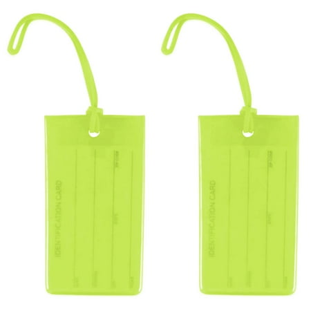 Tumi Luggage Tags Miami CarryOn Jelly Luggage Tags / Business Card Holder / Travel ID Bag Tags - Set of 2 ()