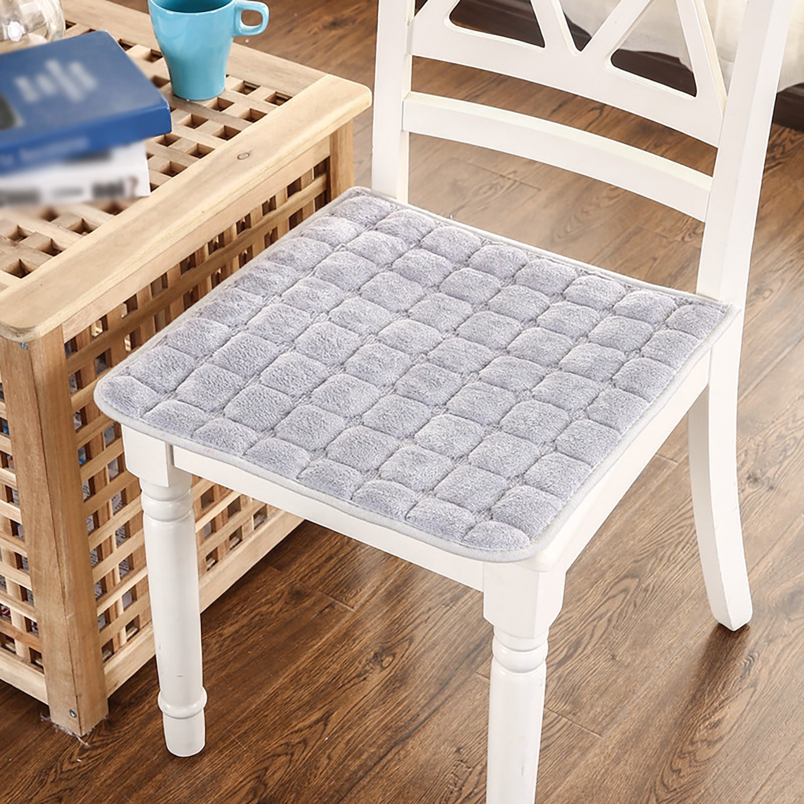 Ctnporpo Super Soft and Comfortable Plush Chair Cushion with Fixed