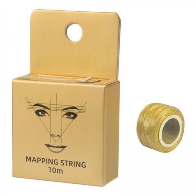 6x Cuerda de Mapeo de Cejas Preentintadas, Hilo de Cejas, Hilo de Regla de Marca de Cejas, 10 Metros, Regla de Bordado para Cejas Simétricas de 6 piezas