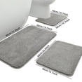 thumbnail image 5 of Firefly Hope 3-Piece Bathroom Rug Set, Soft Plush Water Absorbent Bath Mats, Non-Slip Machine Washable Floor Mats for Bathroom & Tub, Red, 5 of 5