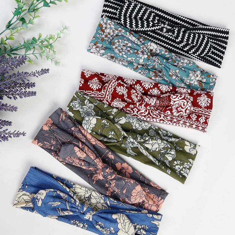 LinYooLi 12 Pack Bow Headbands for Women Headwraps Hair Band  display picture 1