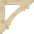 thumbnail image 3 of Ekena Millwork 6"W x 44"D x 44"H Merced Slat Rough Sawn Bracket, Douglas Fir, 3 of 4
