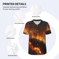 thumbnail image 3 of Picia Cool Fire Man Pattern Mens Polo Shirts Quick Dry Short Sleeve Golf T Shirt Performance Moisture Wicking Casual Workout Baseball T-shirt-Large, 3 of 7