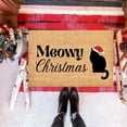 thumbnail image 2 of WIFKLSIIPG Funny Christmas Doormat Merry Catmas Doormat Meowy Christmas Doormat Cat Doormats Funny Welcome Mat Funny Doormat front Porch Rug Doormat Cute Warming Carpet, 2 of 5