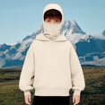 thumbnail image 2 of Coerni Boys Hoodie Pullover Hooded Sweatshirt Solid Color Running Tops Teen Loose Causal Outerwear Balaclava Warm Fashion Sweatshirt, 2 of 8
