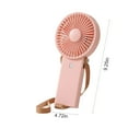 thumbnail image 3 of Newxiaaa Mini Handheld Fan Battery Operated Hands Free Bladeless Fan Hotsales Tent Fans For Camping Hanging Portable Neck Fan for Cooling Bedroom (Pink,White,Green), 3 of 8