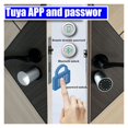 thumbnail image 4 of Door Lock, Variable Size Password Lock Fingerprint Door Lock Smart Door Lock Outdoor Door Lock Electronic Lock Tuya APP Cylinder Door ,Easy to Install, 4 of 7