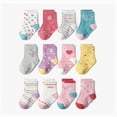 thumbnail image 2 of TOWED22 Baby Walking Socks Multi Pairs, Cute Print Non-Skid Socks for Infant Toddler Boys Girls G,3-5 Y, 2 of 4