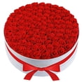 thumbnail image 1 of Rosas preservadas Perfectione Roses, 100 unidades, caja de terciopelo, color rojo, 1 of 7
