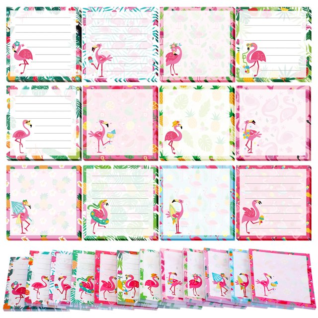 Sticky Notes Handepo Dog Flamingo, 600 hojas, paquete de 12
