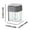 Gray, variant on Seasoning Box Seasoning Box Four Compartment Spice Container Kitchen Storage Transparent Flip Top Lid Portable Seasoning Jar for Outdoor Barbecue Cooking Organizer Dispenser Spice Container