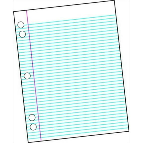 Sulphite 3-Hole Punched Theme Pad, 100 Sheets, White