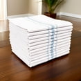 thumbnail image 4 of KAF Home Farmhouse Stripe Set Of 12 Kitchen Towels - 15" x 25", In Teal, 4 of 4