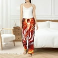 thumbnail image 4 of Pofeuu Red Sun Flame Fox Print Women's Fashion Pajama Pants with Pockets Comfy Drawstring Sleep Lounge Bottoms-X-Large, 4 of 6