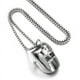 thumbnail image 5 of Adornos de collar de acero de titanio con máscara de soldador de personalidad de moda simple de hip-hop para hombres y mujeres, 5 of 5