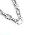 thumbnail image 1 of Collar cubano hecho a mano de acero de titanio para hombre, cadena cuadrada, cadena de acero inoxidable atrevida, collar de metal, collar de joyería, 1 of 6