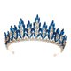 thumbnail image 4 of Tiara de Boda, Nupcial, Diadema Elegante, Pinza para El Pelo, Diadema de Corona a La Moda, Diadema para Graduación, Cumpleaños, Deshierbe para Estilo A, 4 of 7
