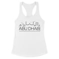 thumbnail image 1 of Skyline Abu Dhabi Tank Top Fitted Racerback Women's X-Small White, 1 of 5