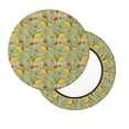 thumbnail image 2 of Balery Taco Fundas de asiento para taburete de bar redondo de tela de terciopelo ajustables que protegen de arañazos y manchas para sillas de 14 a 17 pulgadas.-12 inch, 2 of 7