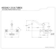 thumbnail image 5 of Kingston Brass KS3240BEX Essex Wall Mount Bathroom Faucet, Matte Black, 5 of 5