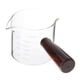 thumbnail image 2 of Jarra medidora de vidrio para café expreso, jarra para , caños dobles, taza de leche multiusos, Mini taza medidora para hornear café, 250ml, 2 of 9