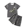 thumbnail image 2 of TBWNWG Pajama Sets,Cotton Pajamas Boys Summer Shorts Sets Toddler Boys Pjs Kids Sleepwear,Sizes 9-10 Years, 2 of 9