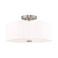 thumbnail image 3 of Livex Lighting 52153-91 3 Lt Brushed Nickel Ceiling Mount, 3 of 4