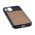 thumbnail image 4 of Dockem iPhone 12 / 12 Pro BIO M2B Wallet Case; Friendly Materials, Built-in Metal Plate, 2 Card Slots, Black/Tan, 4 of 9
