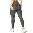 thumbnail image 2 of Yoga Pants Women Clearance Workout Breathable Gym Women Yoga Pants Athletic Elastic Waistband Non-See Athletic Pants for Women Stretch High Waisted Grey XXL, 2 of 7