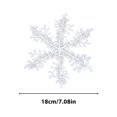 thumbnail image 2 of Fiudx Ofertas de la semana Copos de nieve de plástico cepillado para árbol de Navidad, colgantes para decoración de ventanas de hotel, 2 of 7